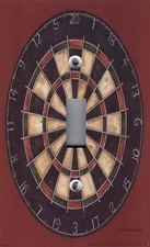 Light Switch Plate & Outlet Covers MAN CAVE GAME ROOM ~ DART BOARD IMAGE