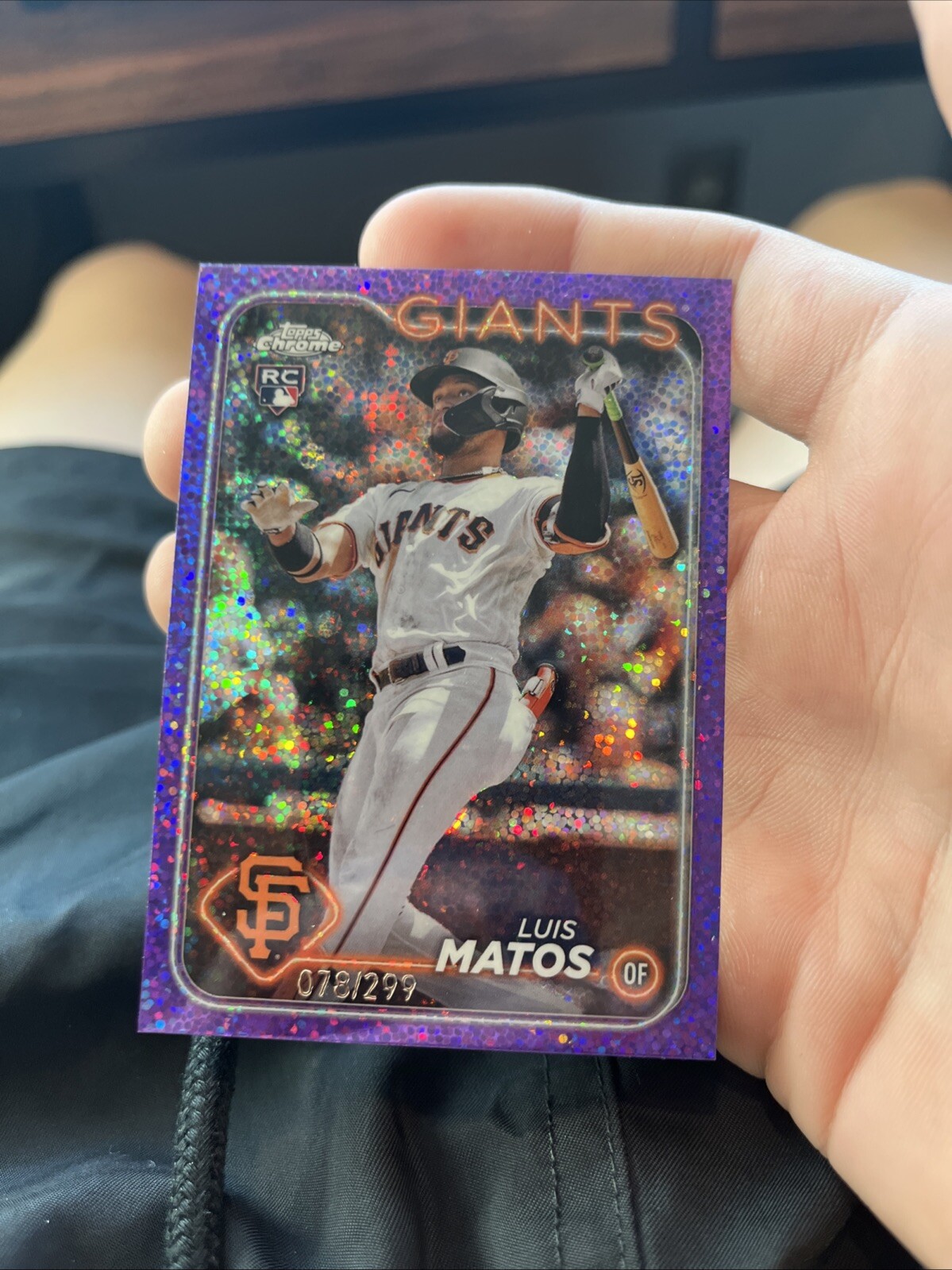 2024 Topps Chrome - Purple Speckle Refractor #270 Luis Matos /299 (RC)