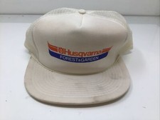 NOS NEW 1980s Husqvarna Chainsaw Forest  Garden Snapback Trucker Hat Cap Mesh