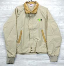 Vintage Swingster Cargill Hybrid Seeds Jacket Large Full Zip Corduroy Collar USA