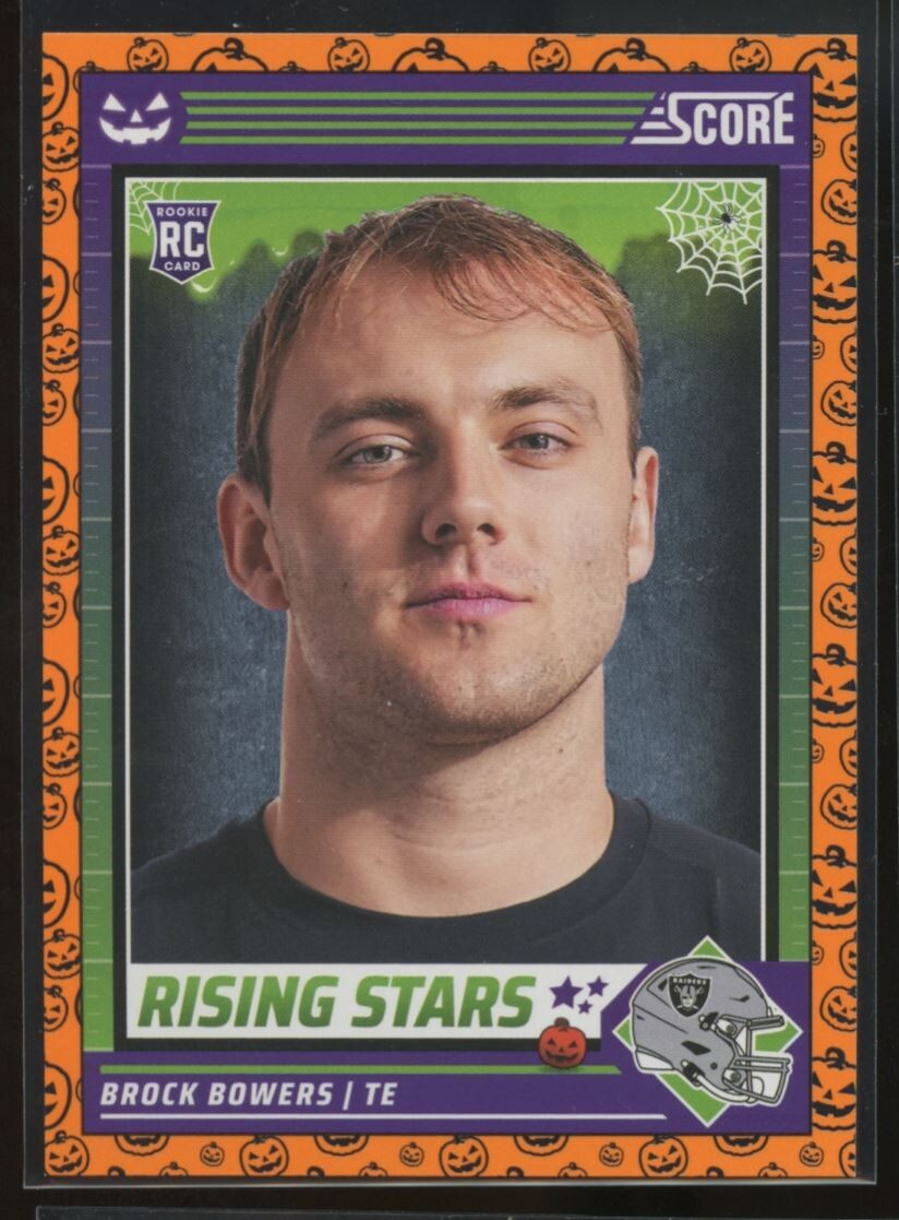 2024 Panini Score-A-Treat - Rising Stars Orange Pumpkins #8 Brock Bowers (RC)