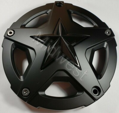 1 New 827CAPMB-GB-T Black XD827 Rockstar 3 Wheel Rim Tall Center Cap 17x9 ONLY