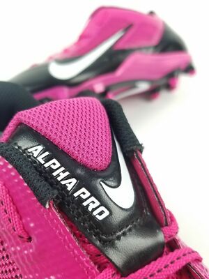 Men Nike Pink Black Alpha Pro TD Flywire Football Shoe  display picture 3