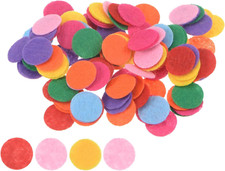 300Pcs round Felt Circles, 15Mm 5/8" Pre Cut Felt Craft Pads Non-Woven Mini Felt