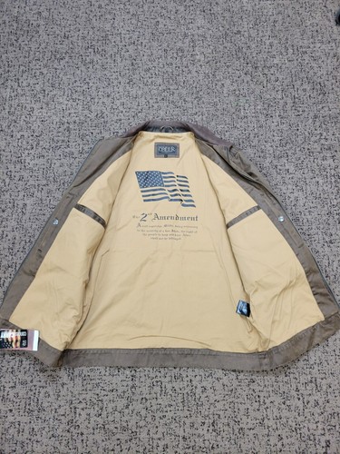 $375 New MADISON CREEK Chore Coat Men's LARGE L Tan Brown Conceal & Carry Jacket - Picture 2 of 8