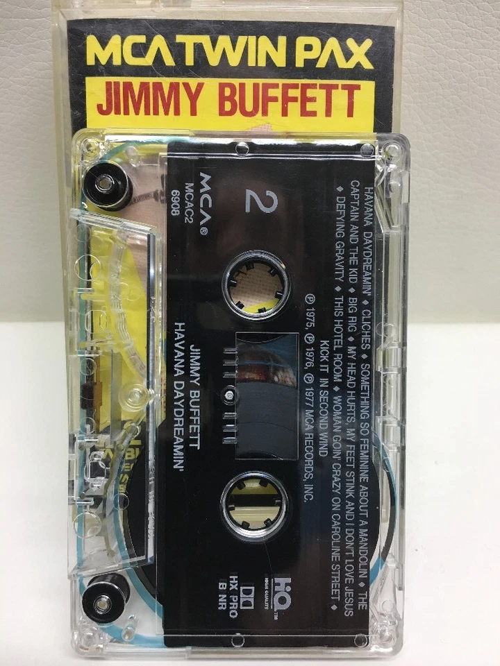 Jimmy Buffett Changes In Attitude & Havana Daydreamin' Cassette Tape MCAC2 6908 Foto 3 de 3