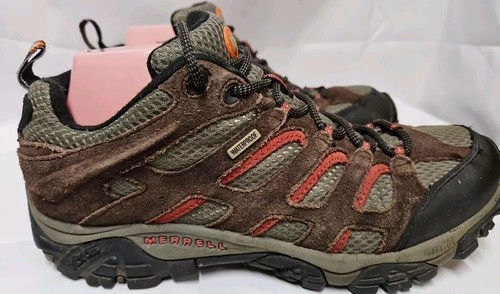 Mens Merrell Moab Vibram Performance Hiking Shoes Size 9 Espresso Used Condition - Picture 7 of 19