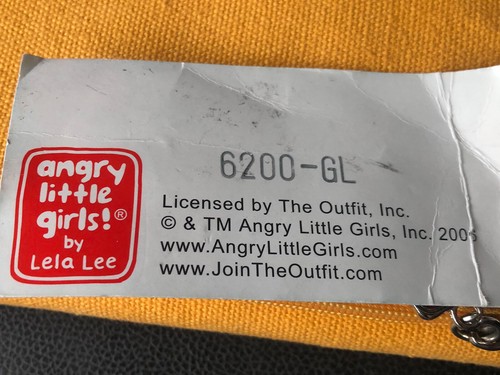 Angry Little Girls Zip Wallet Coin Purse Funny Lela Lee NWT Rare - Picture 4 of 7