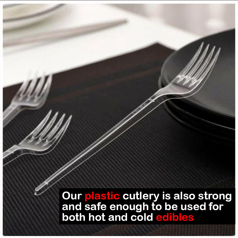 2 Packs Of 240 Count Assorted Clear Plastic Cutlery Set In - Foto 14