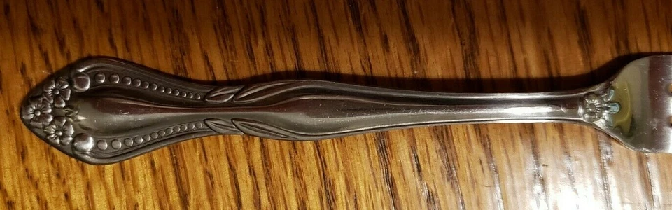 LOTE DE 7 TENEDORES DE CÓCTELES/MARISCOS DE ACERO INOXIDABLE DE POR VIDA LC HECHOS EN JAPÓN 5 3/4"" Foto 4 de 4