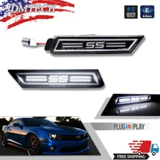 Front Fender White LED Side Marker Indicator Lights For 2010-2015 Chevy Camaro