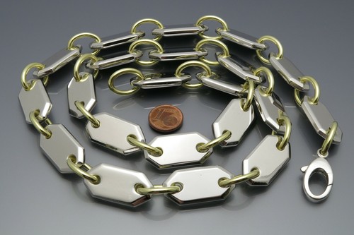 REIF-DESIGN - SCHWERE PLATTENKETTE - UNIKAT AUS EIGENER GOLDSCHMIEDE-925 SILBER - Bild 9 von 12