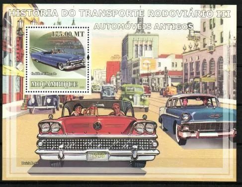 Mozambique Stamp 1849 - Cars from the fifties