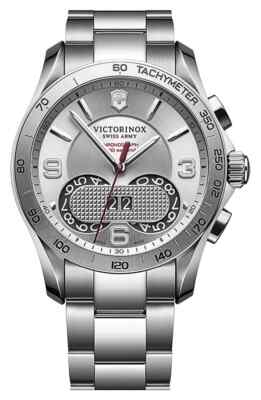 SWISS MILITARY 腕時計 Victorinox Swiss Army Chronograph Stainless Steel 41mm Watch F2141