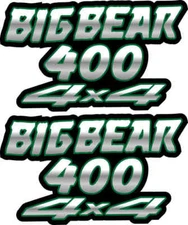 Big Bear 400 4x4 Green Gas Tank Graphics Decal Sticker Atv Quad 4wd stickers 