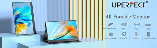 UPERFECT Portable Monitor 15,6 Zoll 4K Tragbarer Monitore Bildschirm IPS-Display - Bild 8 von 10