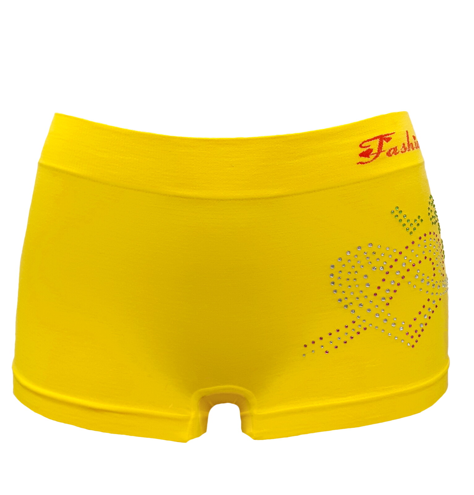 6 Ladies boyshorts Size SMALL Panties SEAMLESS Boxer Shorts Rhinestone