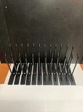 Lot of 24 Slatwall Peg Metal Hooks Black 6" Slat Wall Display 6 mm Tubing Hook