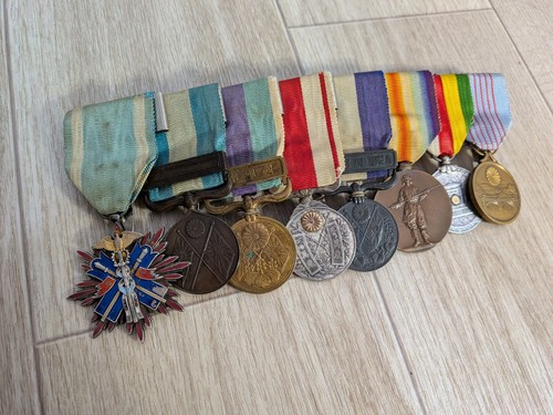 WWII Japanischer Drachen Russo China Sieg usw. Medaille Abzeichen Set - Bild 2 von 22
