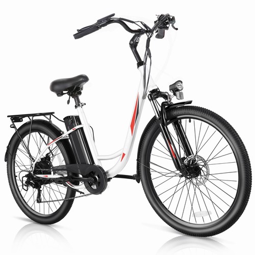 26in E-Bike Electric Bike 500W City Cruiser Bicycle w/48V Li-Battery for Adults* - Picture 6 of 53