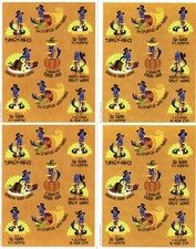 4 Sheets Thanksgiving Turkey Reward Scrapbook Stickers GOOD JOB Great WORK