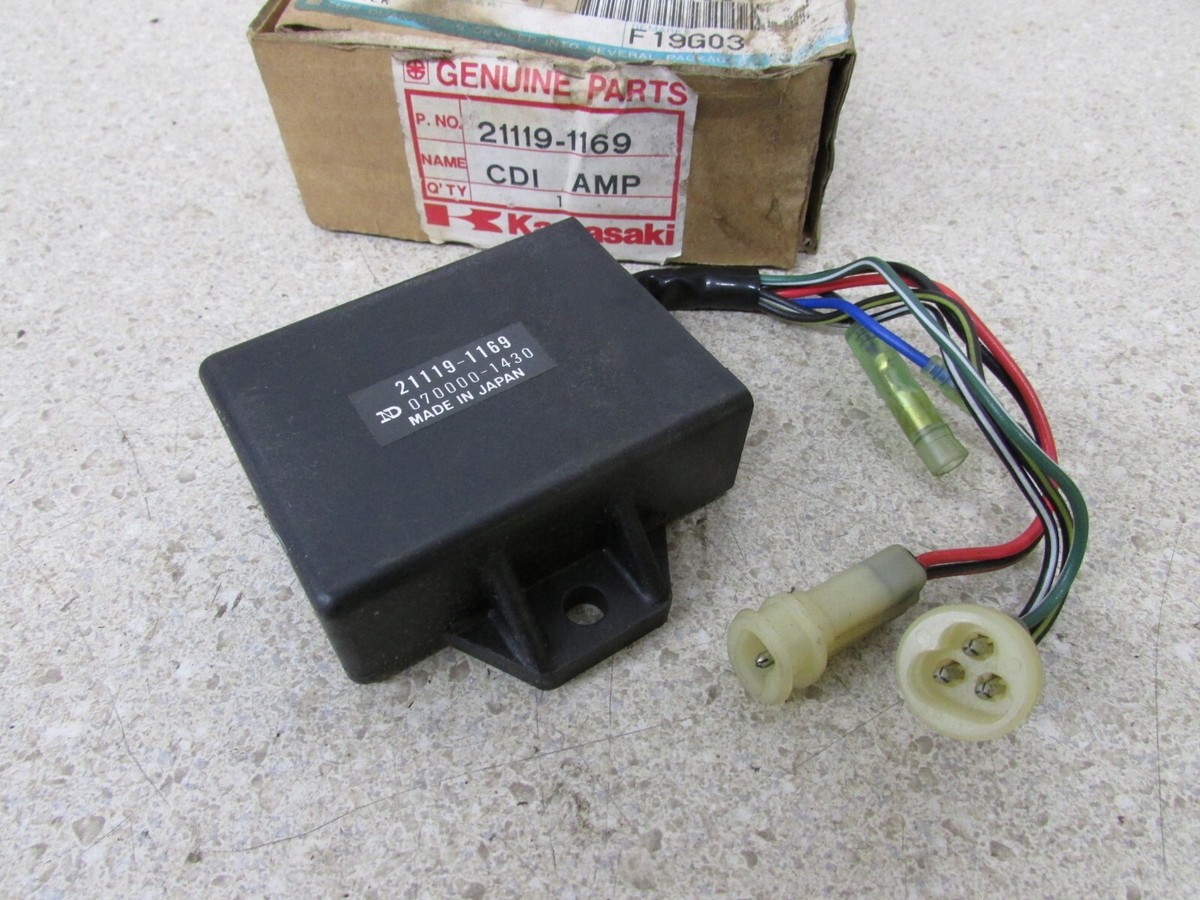 NOS 86-87 KAWASAKI KLT185 KLT 185 OEM CDI BOX IGNITER 21119 NOS 86-87 KAWASAKI KLT185 KLT 185 OEM CDI BOX IGNITER 21119