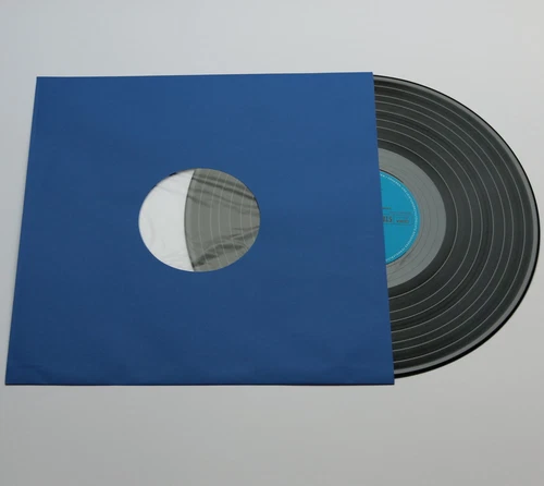 50 St. blaue LP/Maxi Singles Schallplatten Premium Papier Innenhüllen, gefüttert