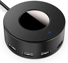 6-Port USB Charger Charging Station with Smart Identification for Multiple Devic