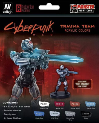 Cyberpunk RED - Trauma Team - Doc Salvage Farbset  8 x 17ml