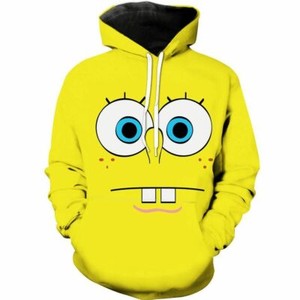 spongebob moletom com capuz white