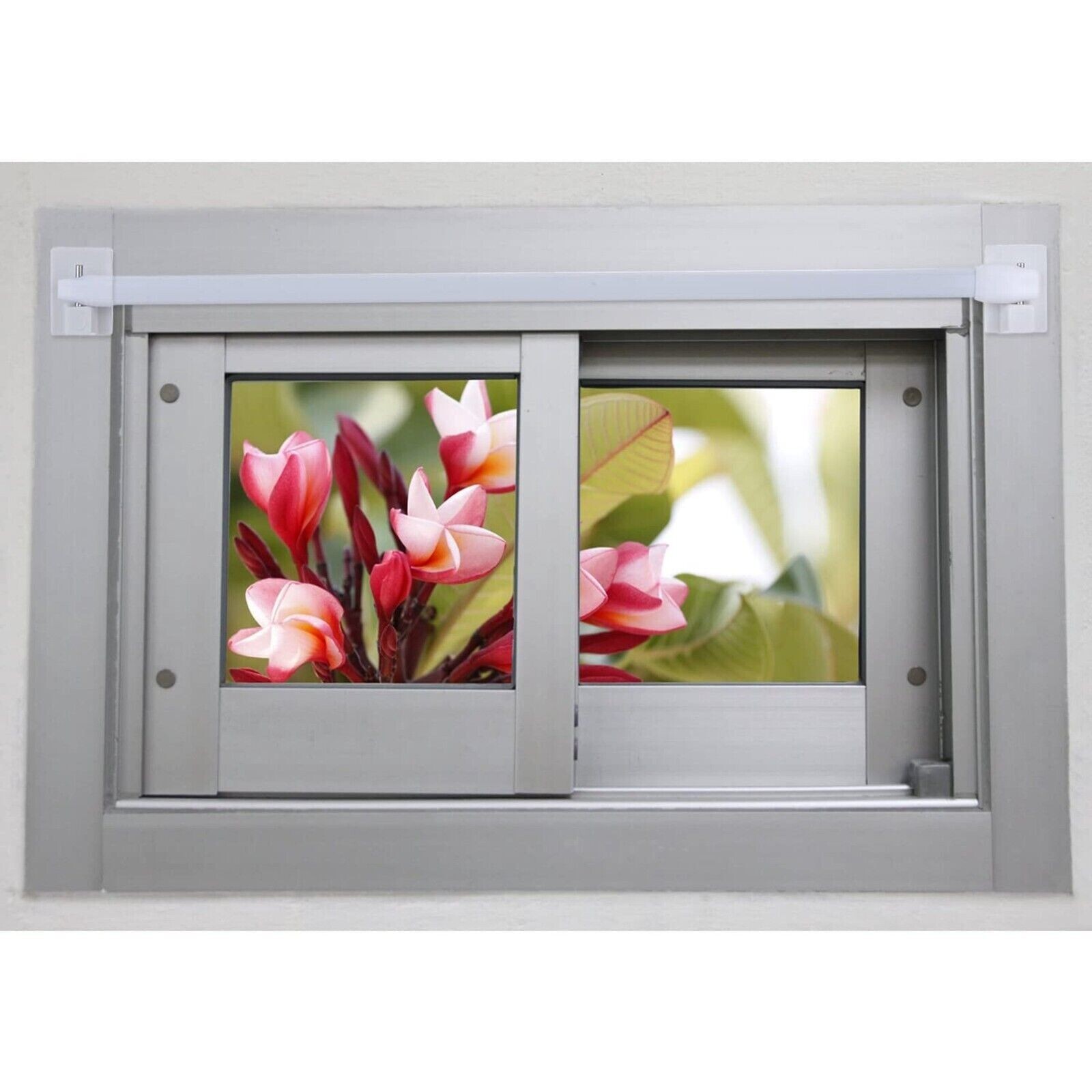 10 x Stick On Curtain Wire Hooks UPVC Frame Self Adhesive Net Rail Rod