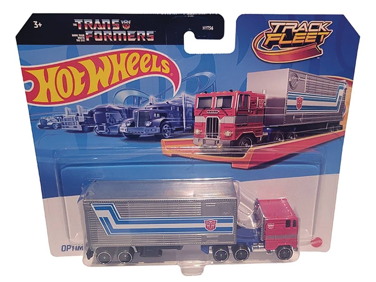 1:64 Transformers Hot Wheels Track Fleet Optimus Prime