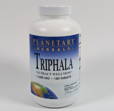 Planetary Herbals Triphala GI Tract Wellness 1,000mg 180 Tablets BB 05/2026