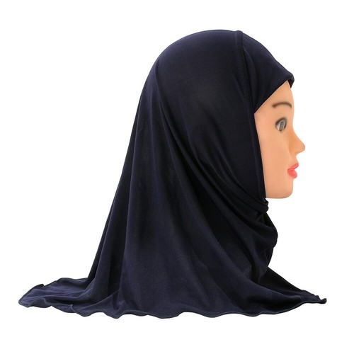 Muslim Kids Girls Hijab Scarf Islamic Children Hot Drilling Scarf Headscarf 2-6Y - Picture 81 of 132