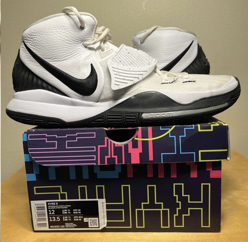 Nike Kyrie 6 VI Oreo White Black Size 12 Sneakers w/ Box BQ4630-100 - Picture 8 of 10