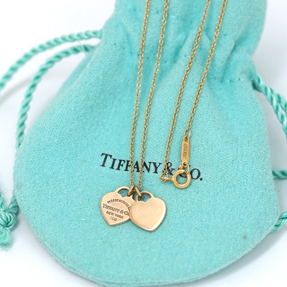 Tiffany & Co. Return to Double Heart Necklace 16
