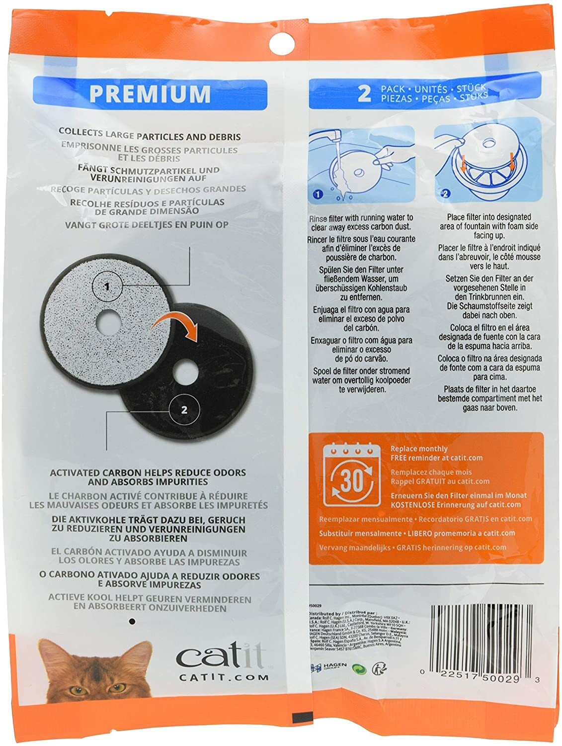 Catit Cat & Kitten Drinking Water Flower Fountains Replacement