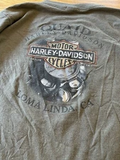 Quaid HD Loma Linda CA Harley Davidson T Shirt Men's Size Large