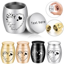 1.57 Inch Small Urns for Ashes Heart Mini Urns Cremation Urns for Human / Pet