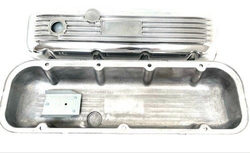 Cubiertas de válvula pulidas Big Block Chevy 427, aletas clásicas - Ansen EE. UU. - Imagen 5 de 6