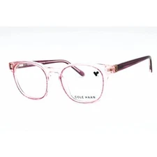 Cole Haan Unisex Eyeglasses Blush Crystal Acetate Cat Eye Shape Frame CH4500 651