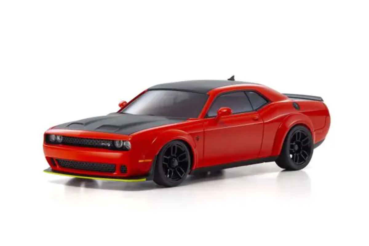 Kyosho ASC DODGE CHALLENGER SRT HELLCAT REDEYE Tor Red MZP451R | eBay