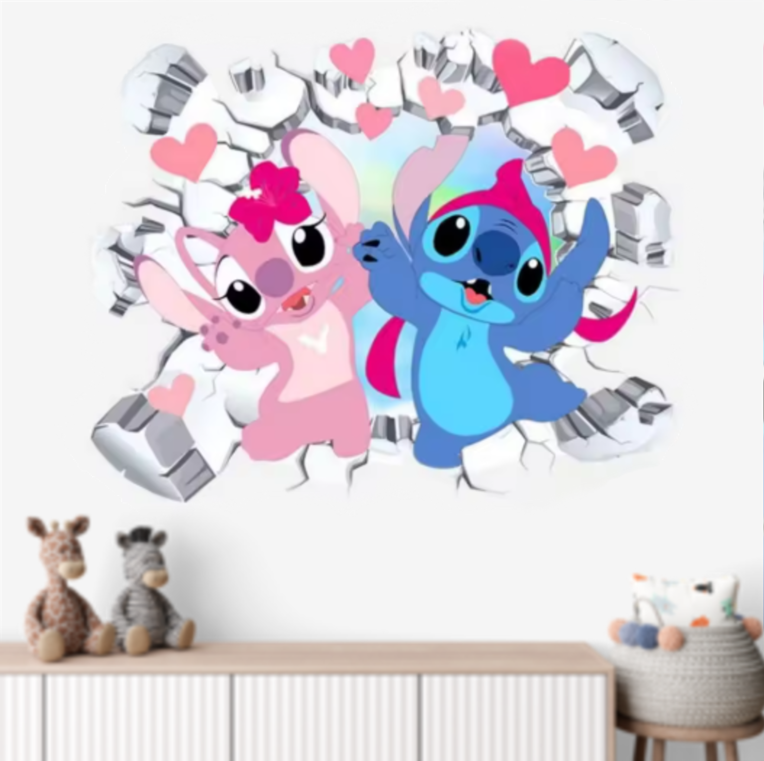 Lilo & Stitch Removable Kids Room Wall Decal Vinyl Mural Decor