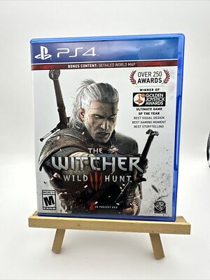 Witcher 3: Wild Hunt (PlayStation 4, 2015)w Map