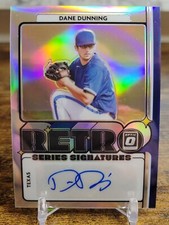 2021 Panini Optic Dane Dunning Auto Retro Series Signatures Prizm Rookie Rangers