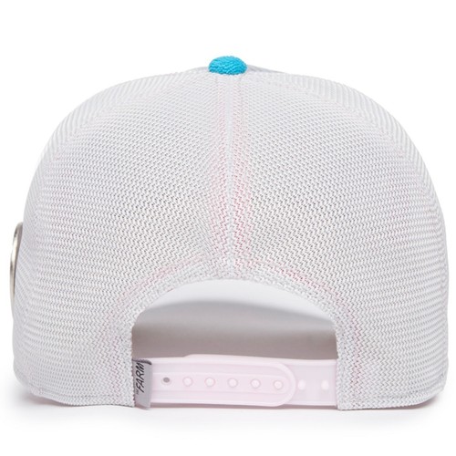 Goorin Bros Animal Farm Trucker Baseball Hat Cap Catch Fish Nada Surf 55.0 Blue - Picture 6 of 7