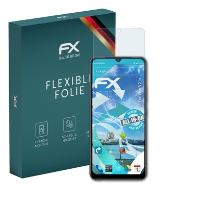atFoliX 3x Folie für Vivo V21e Schutzfolie klar&flexibel Displayschutzfolie