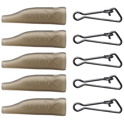 Fox Matrix Snap Links and Sleeves - 5 Einhänger & Sleeves zum Feederangeln