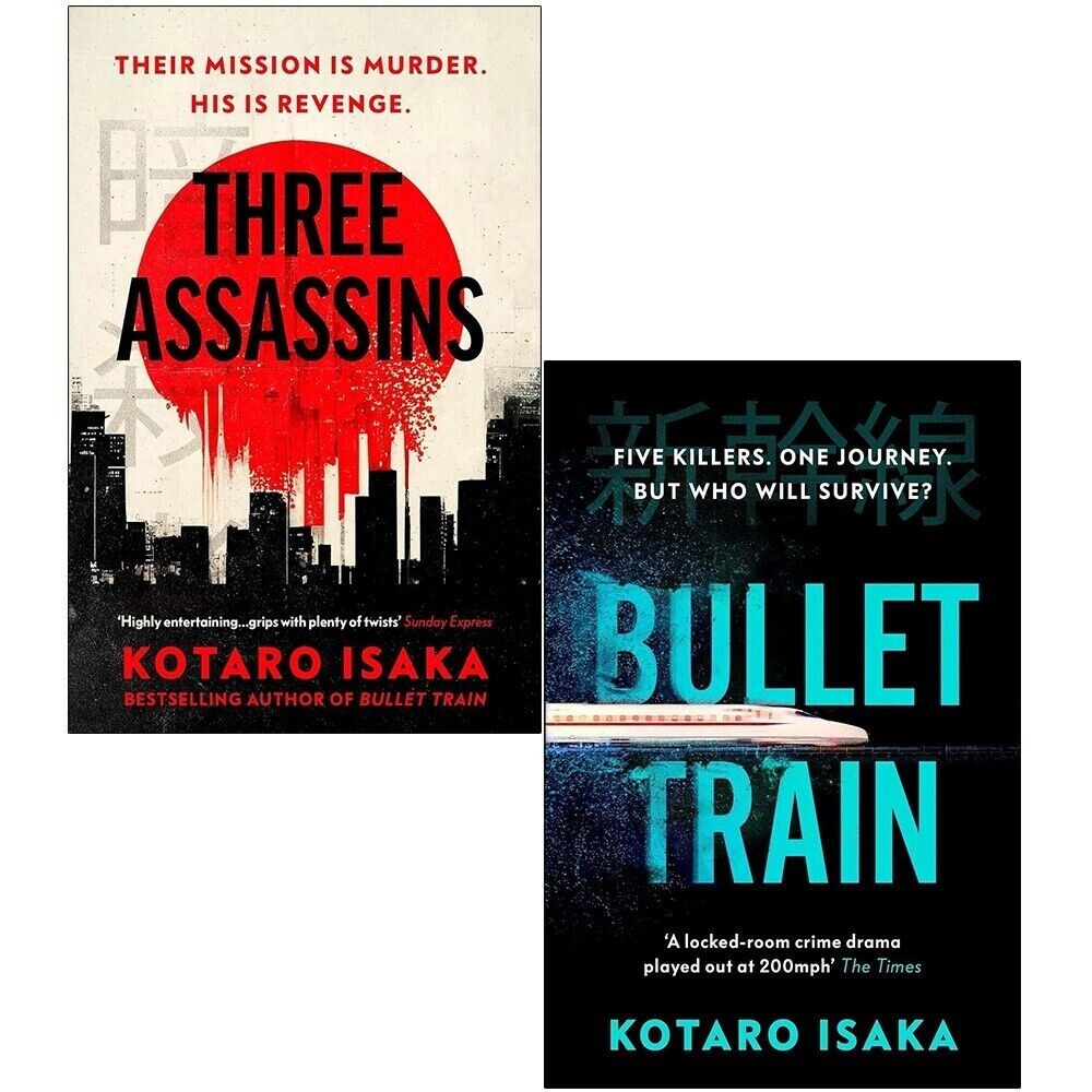 Kotaro Isaka 2 Books Collection Set (Bullet Train, Three Assassins) Paperback
