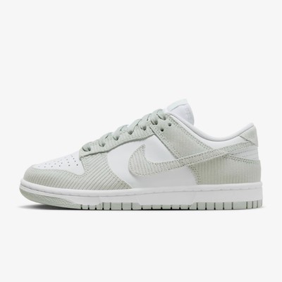 Chaussures femme Nike Dunk Low gris velours côtelé pointure 6-9
